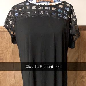 Black top,Claudia Richard XXL, gently used